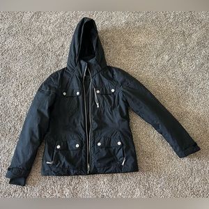 Spyder Evar Black Anti Plaid Winter Jacket/Ski Coat - Size 8